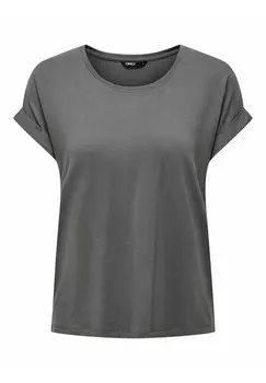 Базовая футболка ONLMOSTER O-NECK ONLY, серый