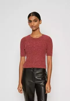 Базовая футболка Onlsadie ONLY Petite, цвет cabernet melange