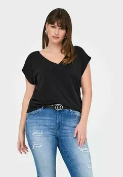 Базовая футболка ONLY Carmakoma, черный