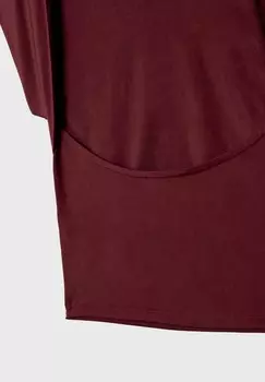 Базовая футболка OPEN-BACK Stradivarius, Бордо