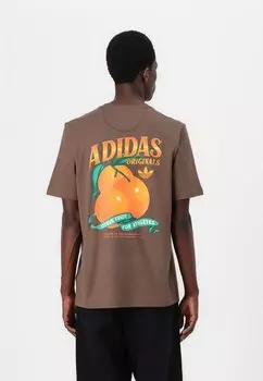 Базовая футболка ORANGE TEE UNISEX Adidas Originals, коричневый