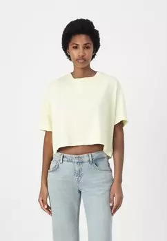 Базовая футболка OUKY American Vintage, светло-желтый