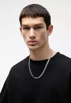 Базовая футболка Oversize Short Sleeve PULL&BEAR, черная