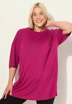 Базовая футболка OVERSIZED ANTIBACTERIAL SHORT SLEEVE Ulla Popken, розовый
