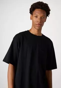 Базовая футболка Oversized GAP, черная