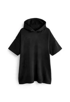 Базовая футболка OVERSIZED HOODED TOWELLING COVER UP Next, цвет black