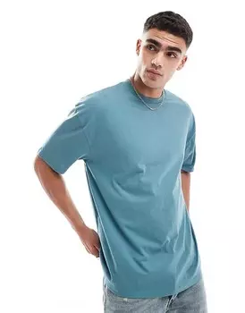 Базовая футболка оверсайз среднего зеленого цвета ASOS DESIGN