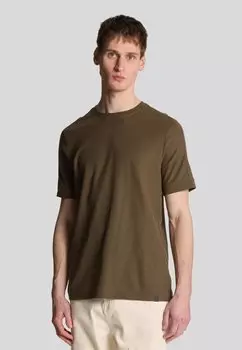 Базовая футболка PANELLED T-SHIRT Lyle & Scott, хаки
