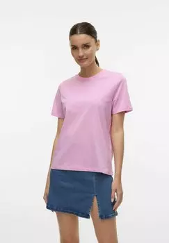 Базовая футболка PAULINA GA JRS NOOS Vero Moda, розовый