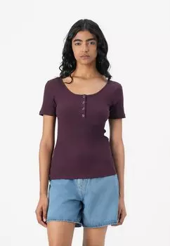 Базовая футболка PCKITTE Pieces, бургундия