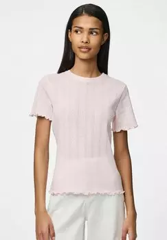 Базовая футболка PCMARIE SS O-NECK POIN JRS NOOS BC Pieces, розовый