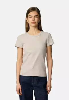 Базовая футболка PCMAY SS TEE JRS NOOS BC Pieces, бежевый