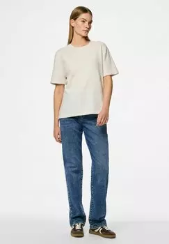 Базовая футболка PCPIKO Pieces, молочный