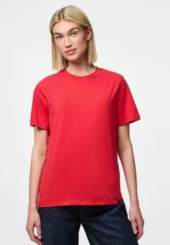 Базовая футболка PCRIA SOLID TEE Pieces, красный