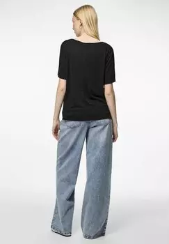 Базовая футболка PCSYLVIE Pieces, черный