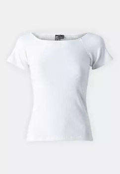 Базовая футболка PCSYNA OFF SHOULDER Pieces, белый