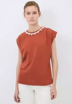 Базовая футболка PEARL DETAILED adL, светло-красный