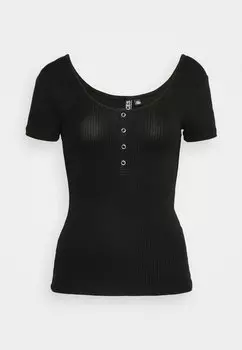 Базовая футболка Pieces Petite, черный