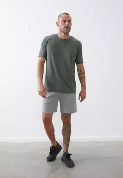 Базовая футболка Pier One Sport, цвет Mottled Dark Green