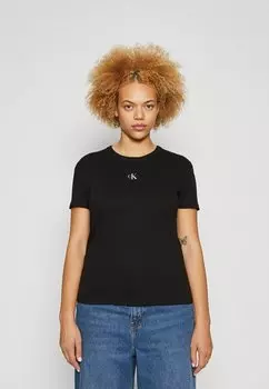 Базовая футболка PLUS LABEL TEE Calvin Klein, черный