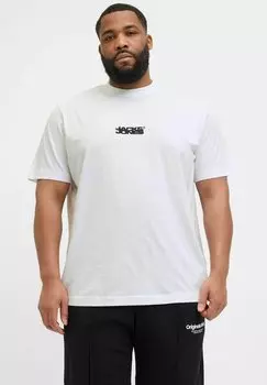 Базовая футболка PLUS SIZE Jack & Jones, кремовый
