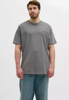 Базовая футболка PLUS SIZE Jack & Jones, серый