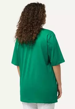 Базовая футболка PLUS SIZE TEE Ulla Popken, цвет Mottled Green