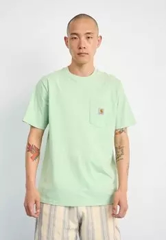 Базовая футболка Pocket Carhartt WIP, очаровательный зеленый цвет