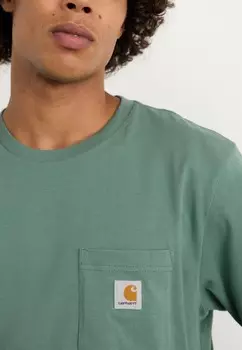 Базовая футболка POCKET Carhartt WIP, темно-зеленый