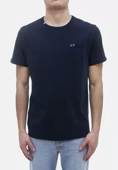 Базовая футболка POCKET Sun68, синий