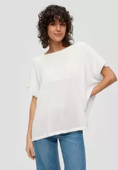 Базовая футболка PONCHO AUS s.Oliver, кремовый