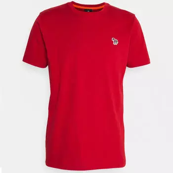 Базовая футболка PS Paul Smith Zebra Badge Slim Fit, красный