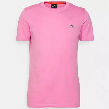 Базовая футболка PS Paul Smith Zebra Badge Slim Fit, розовый
