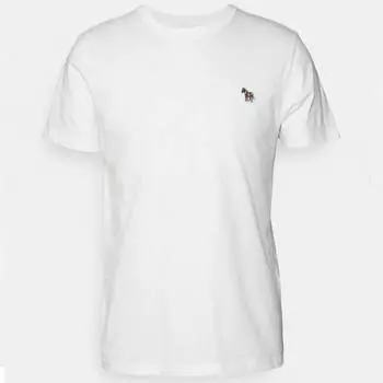 Базовая футболка PS Paul Smith Zebra Slim Fit, белый