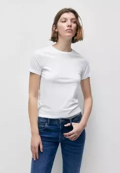 Базовая футболка PULL&BEAR, белый
