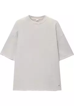 Базовая футболка PULL&BEAR, бежевый