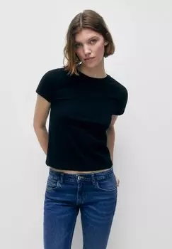 Базовая футболка PULL&BEAR, черный