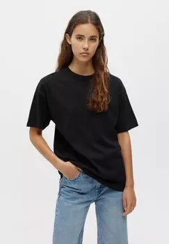 Базовая футболка PULL&BEAR, черный