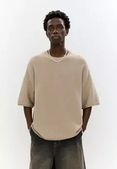 Базовая футболка PULL&BEAR, охра