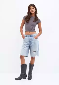 Базовая футболка PULL&BEAR, серый