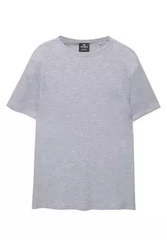 Базовая футболка PULL&BEAR, светло-серый