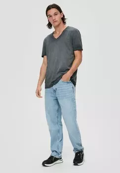 Базовая футболка QS, цвет Mottled Black