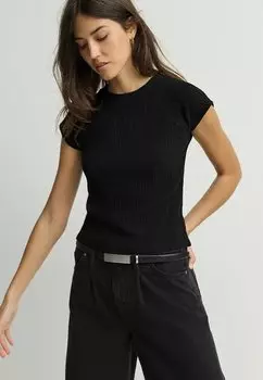 Базовая футболка RAGLAN SHORT SLEEVE TEXTURED Next, черный