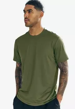 Базовая футболка REGULAR FIT - ACTIVE WITH CONTRAST BACK PANEL Next, зеленый