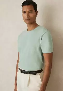 Базовая футболка REGULAR FIT BLESS CREW NECK Reiss, зеленый