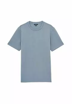 Базовая футболка REGULAR FIT - BRADLEY INTERLOCK CREW NECK Reiss, синий