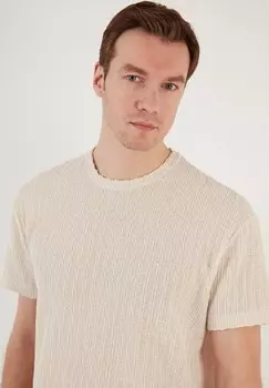 Базовая футболка Regular Fit Buratti, кремовый