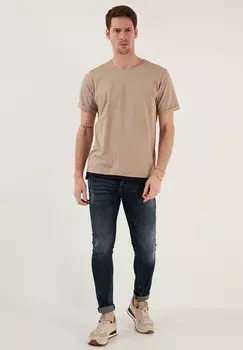 Базовая футболка REGULAR FIT Buratti, светло-коричневый