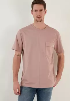 Базовая футболка REGULAR FIT Buratti, светло-розовый