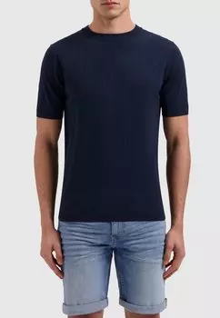 Базовая футболка REGULAR FIT CREWNECK Pure Path, темно-синий